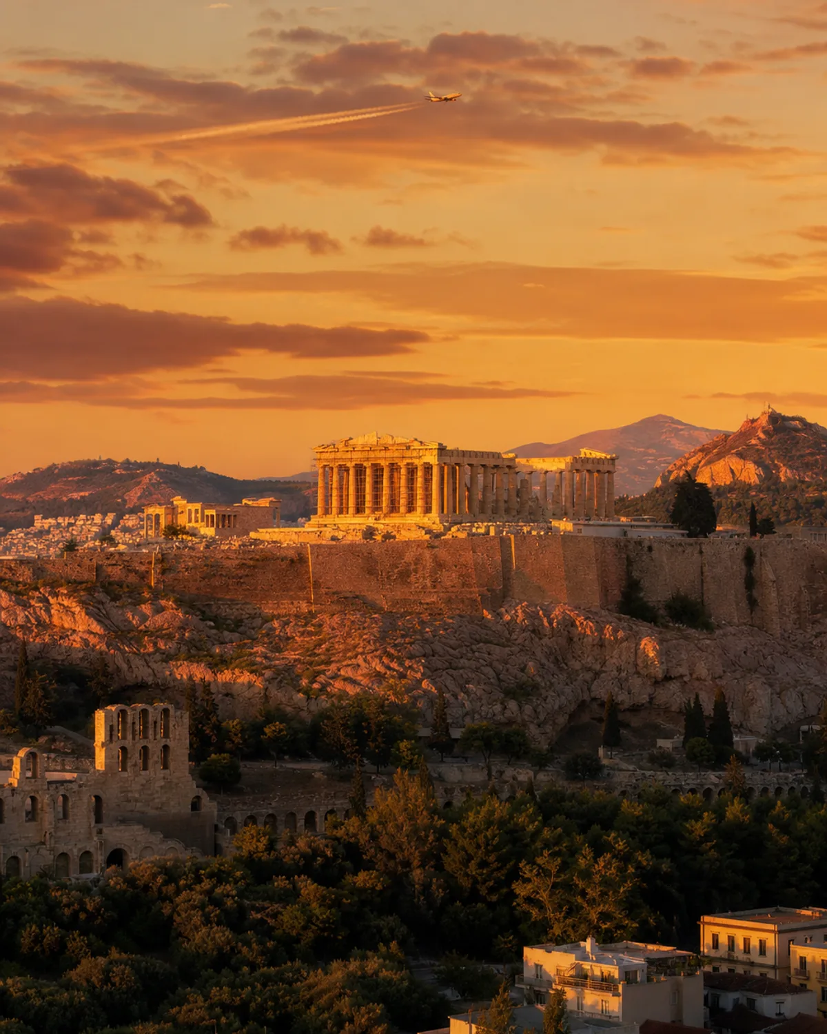 Acropolis of Athens in Greece