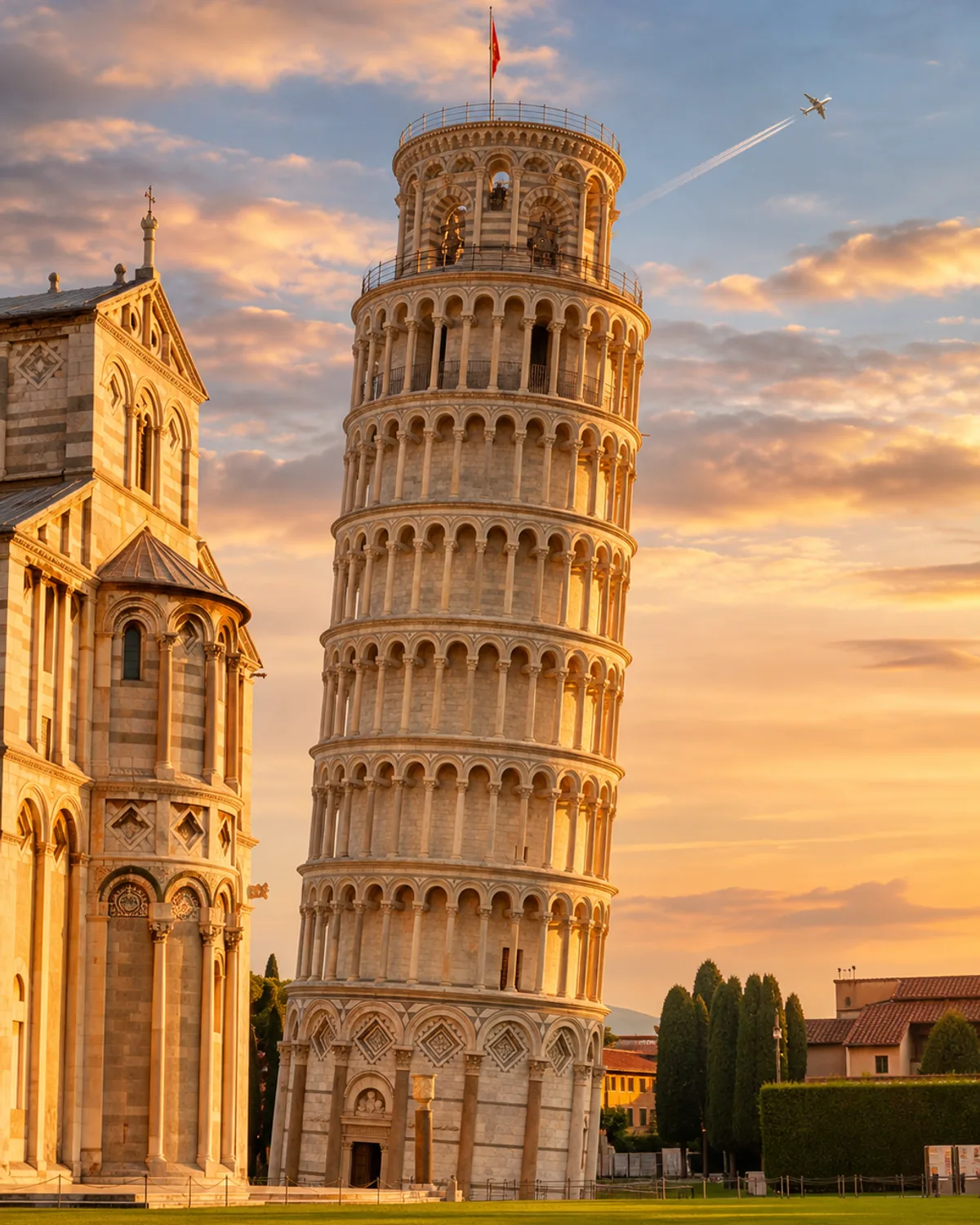 Leaning Tower of Pisa in Italy