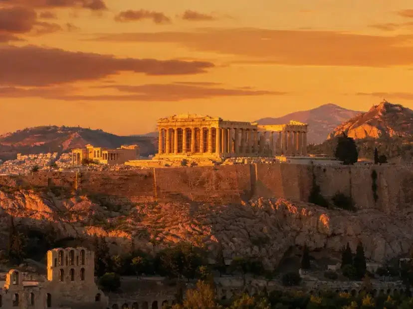 Acropolis of Athens in Greece